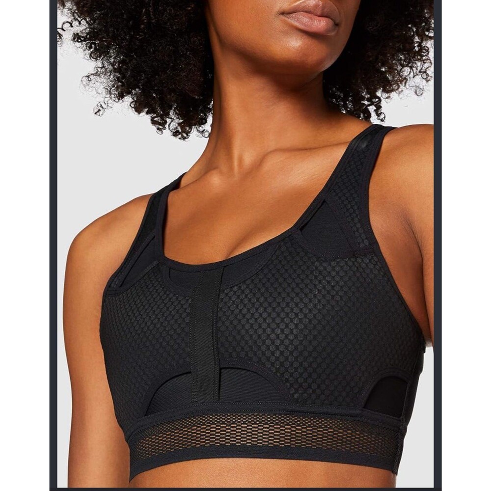 Nike Swoosh UltraBreathe Black Size Small Support Sports Bra Drifit